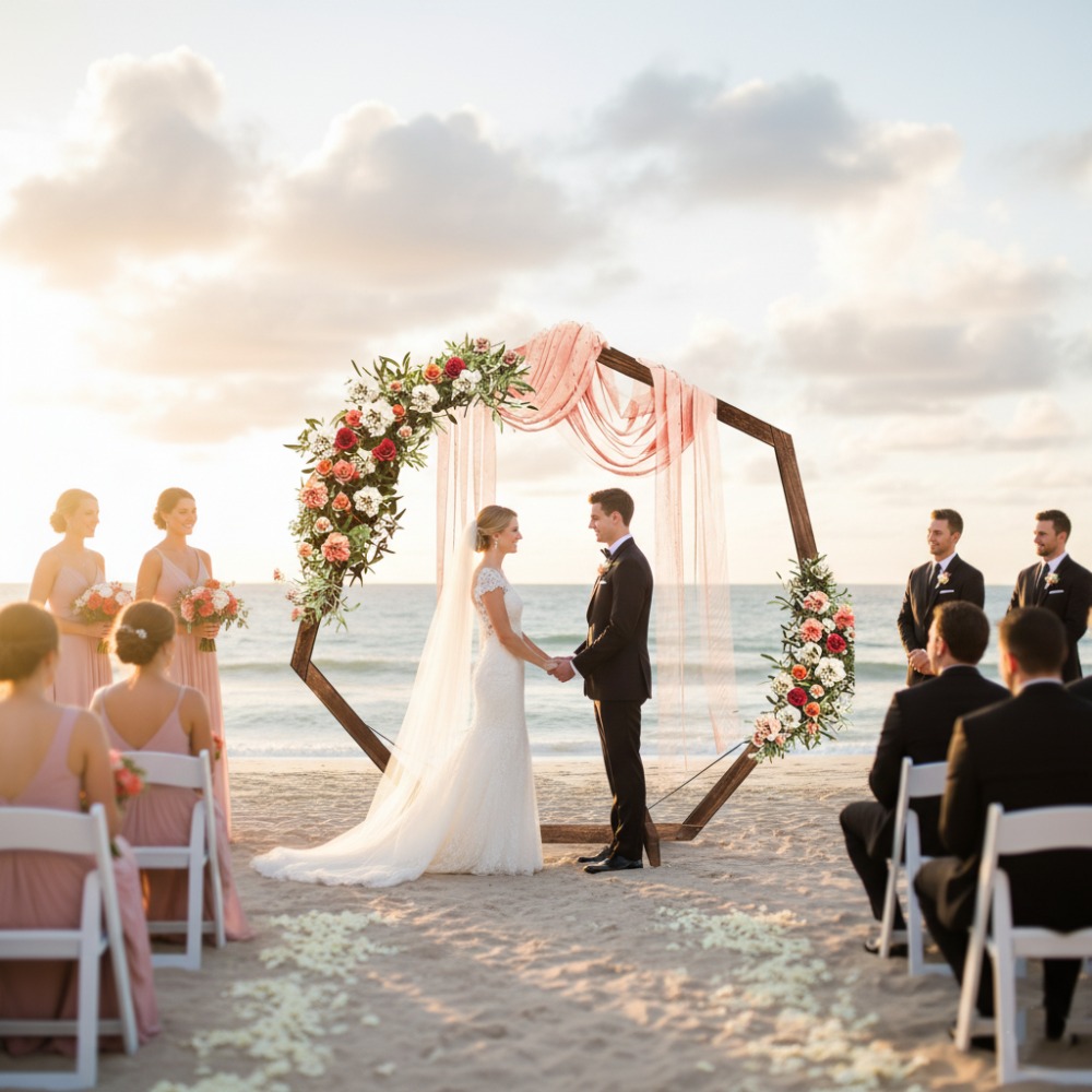 Wooden Wedding Arch Frame Wind - Wedding Support 评论和价格