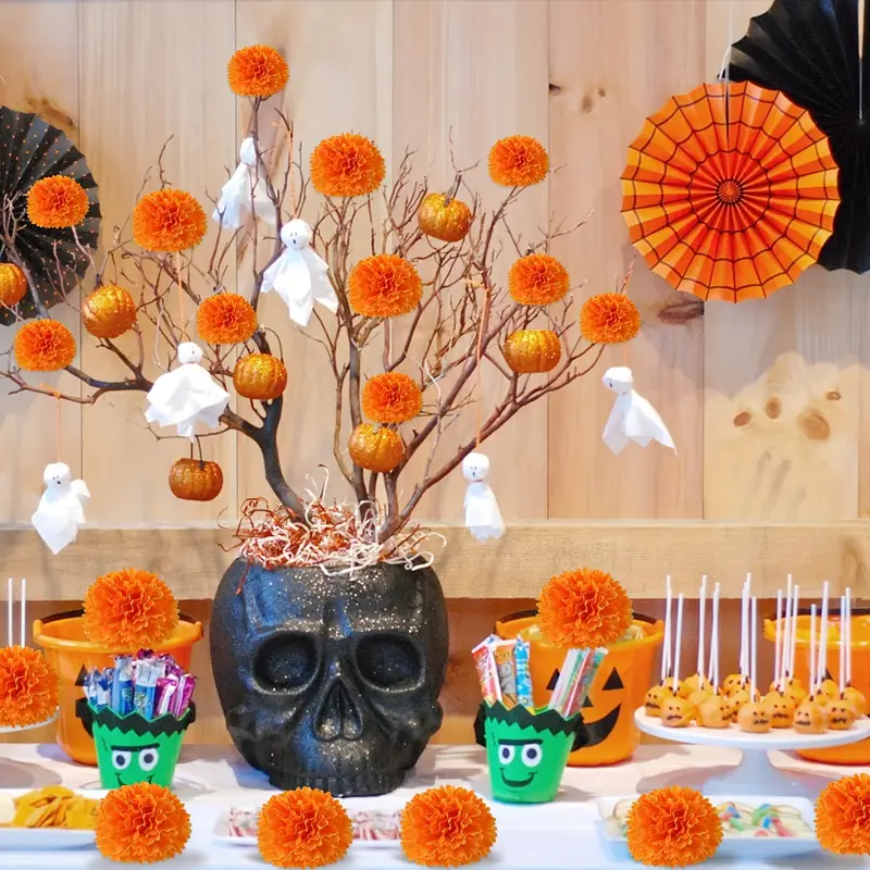 10-30PCS Silk Carnation Marigo - Indian Wedding Decor Supply 评论和价格