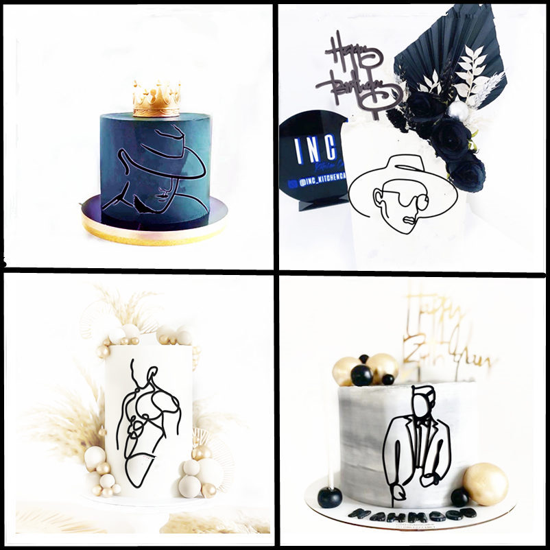 Sketch Face Acrylic Birthday C - Suit Supply Wedding Party 评论和价格