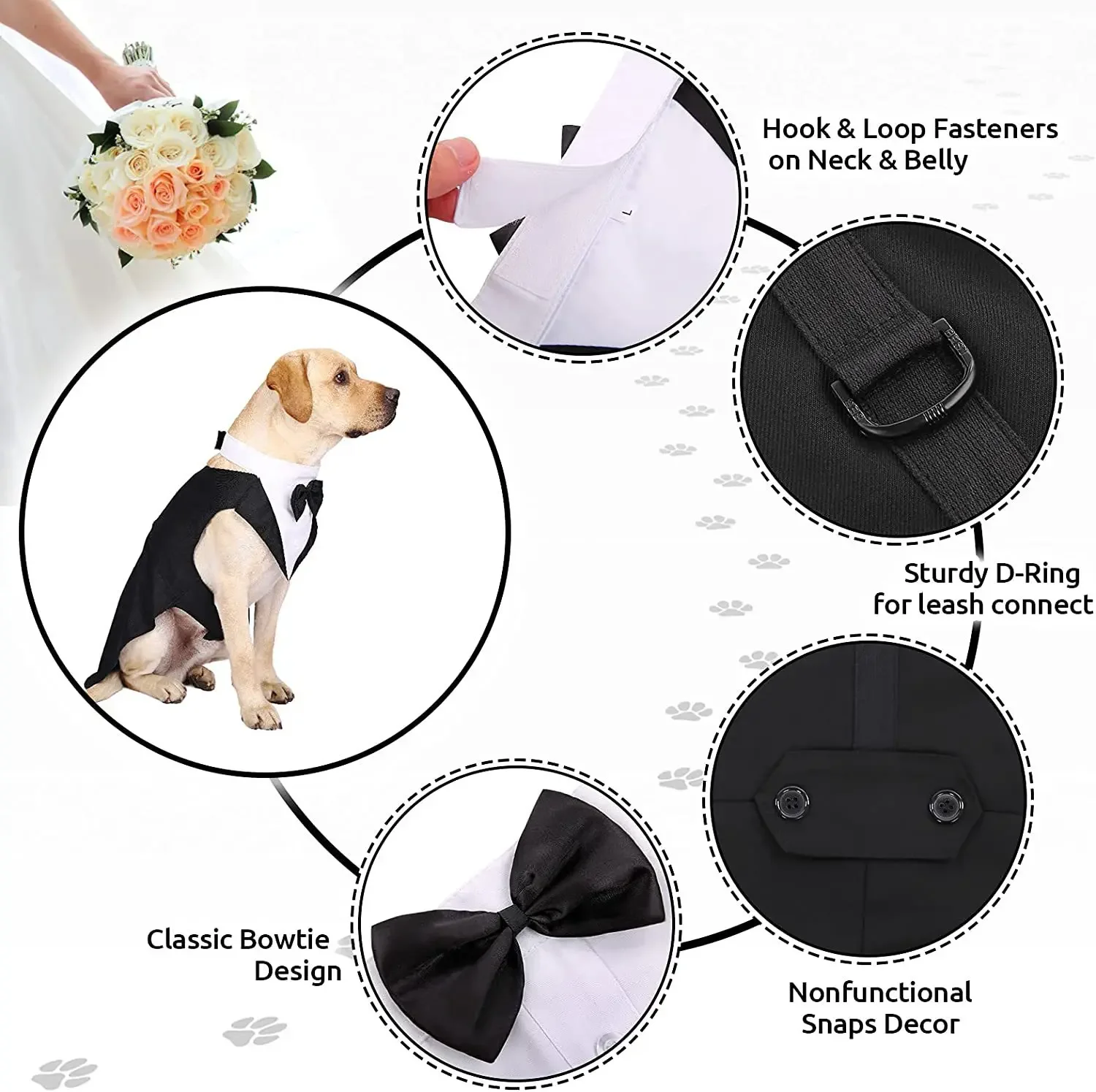 Pet Dog Clothes Wedding Shirt  - Suit Supply Wedding Party 评论和价格