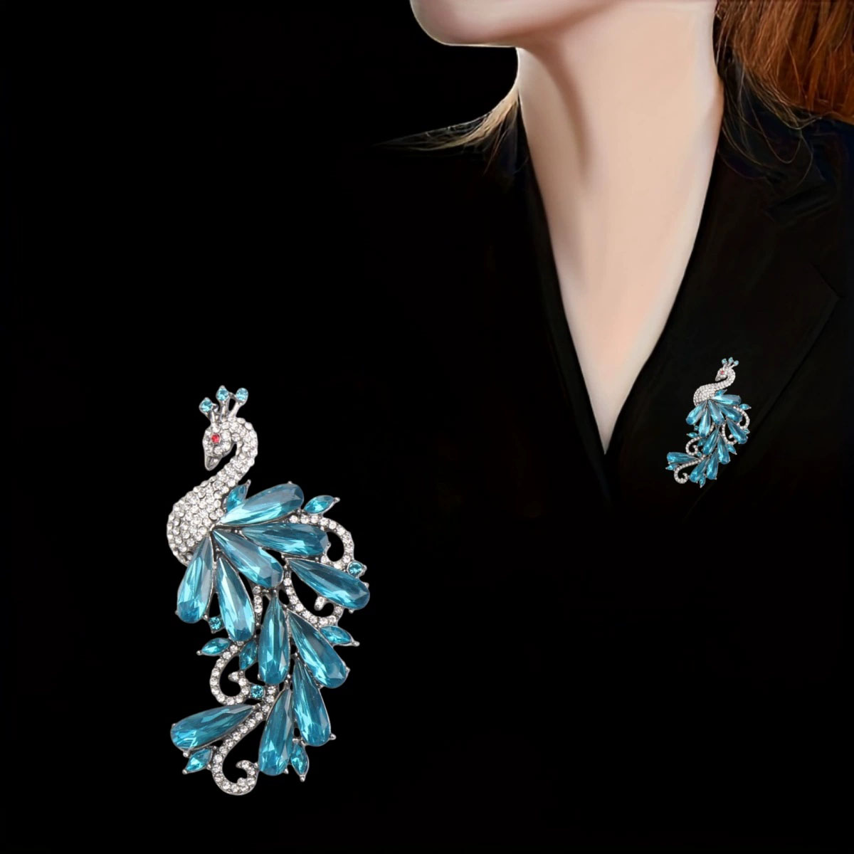 Luxury Rhinestones Peacock Bro - Suit Supply Wedding Party 评论和价格