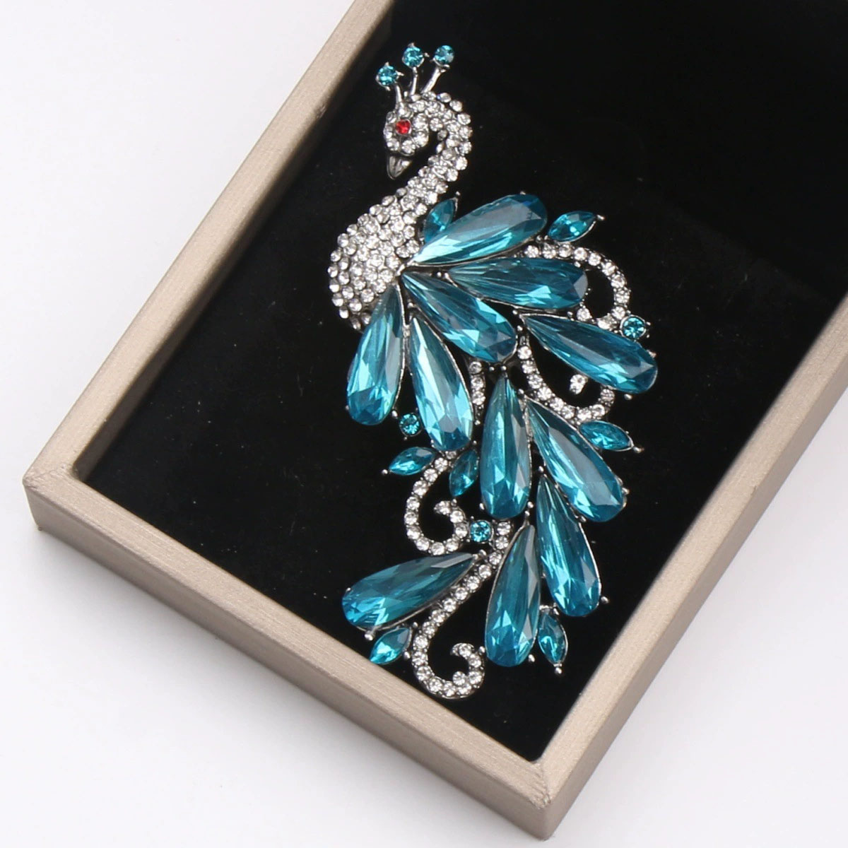 Luxury Rhinestones Peacock Bro - Suit Supply Wedding Party 评论和价格