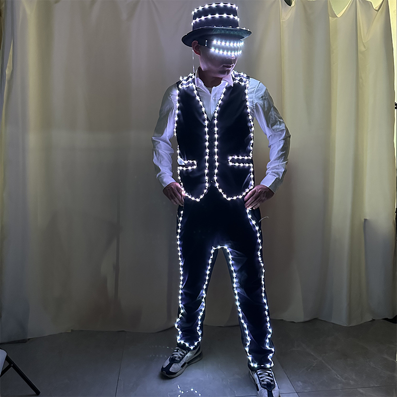 Full Color LED Costume Luminou - Suit Supply Wedding Party 评论和价格