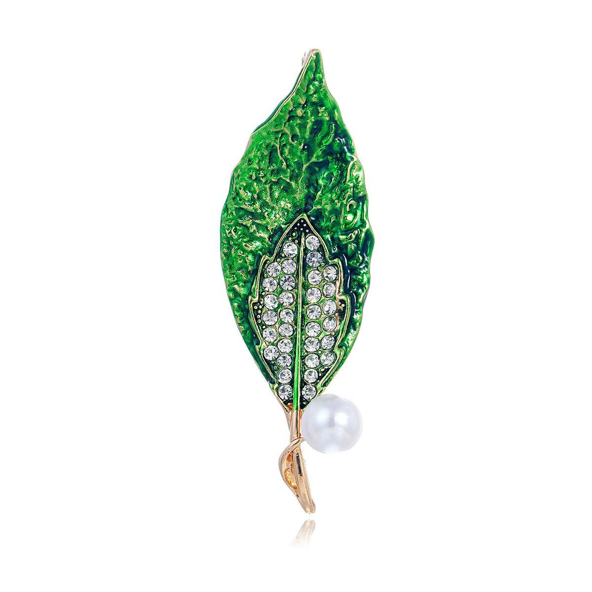 Fashion Leaf Metal Brooch Pers - Suit Supply Wedding Party 评论和价格